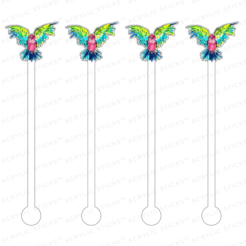 FLYING OWL ACRYLIC STIR STICKS