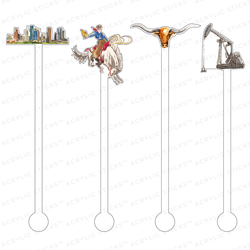 HOUSTON ACRYLIC STIR STICKS COMBO