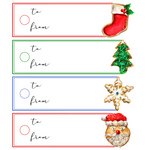 CHRISTMAS SUGAR COOKIES WRITABLE ACRYLIC GIFT TAG COMBO