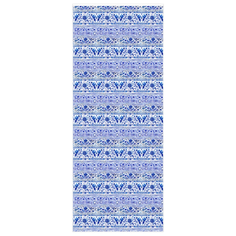 BLUE & WHITE CHINOISERIE DESIGNER GIFT WRAP ROLL