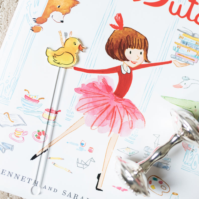 RUBBER DUCKY ACRYLIC STIR STICKS