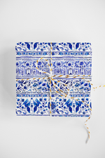 BLUE & WHITE CHINOISERIE DESIGNER GIFT WRAP ROLL
