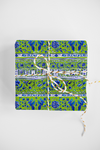 BLUE LIME CHINOISERIE DESIGNER GIFT WRAP ROLL
