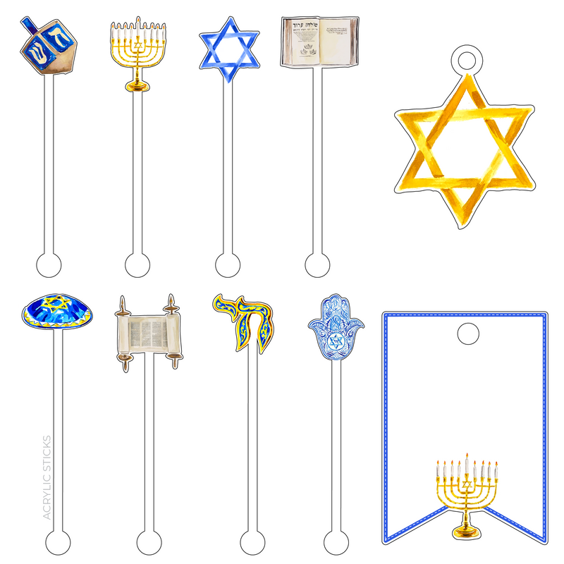 HANUKKAH ACRYLIC BUNDLE*