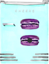 LAVENDER MACARON DESIGNER ACRYLIC MAGNET*