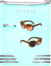 LEOPARD SUNGLASSES DESIGNER ACRYLIC MAGNET*