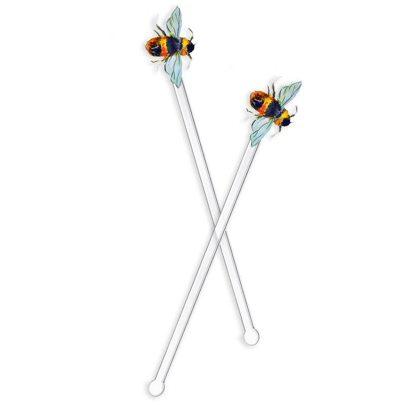 BUMBLEBEE SIDE PROFILE ACRYLIC STIR STICKS
