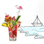 CURTSY FLAMINGO ACRYLIC STIR STICKS