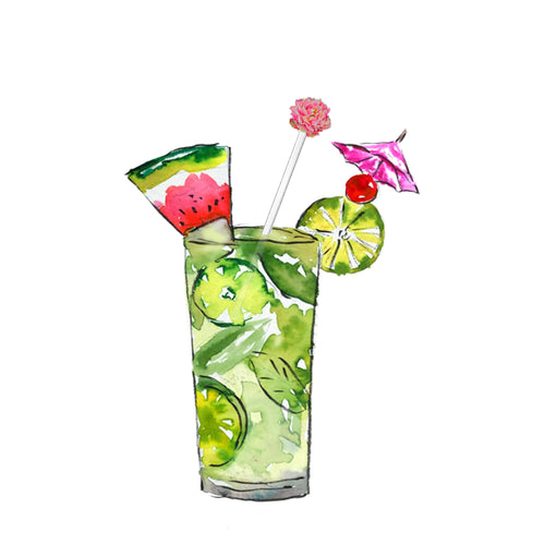 PINK GARDEN PEONY ACRYLIC STIR STICKS