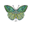 SIGNATURE STUDDED SERIES OVERSIZED COUTURE BUTTERFLY ACRYLIC WALL DECAL*