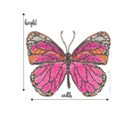 SIGNATURE STUDDED SERIES OVERSIZED COUTURE BUTTERFLY ACRYLIC WALL DECAL*