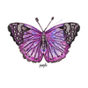 SIGNATURE STUDDED SERIES OVERSIZED COUTURE BUTTERFLY ACRYLIC WALL DECAL*