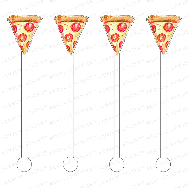 AS X EVELYN HENSON PIZZA PEPPERONI ACRYLIC STIR STICKS