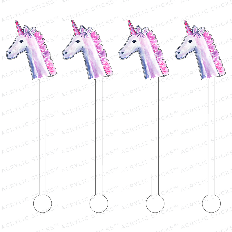 AS X EVELYN HENSON I BELIEVE IN UNICORNS ACRYLIC STIR STICKS