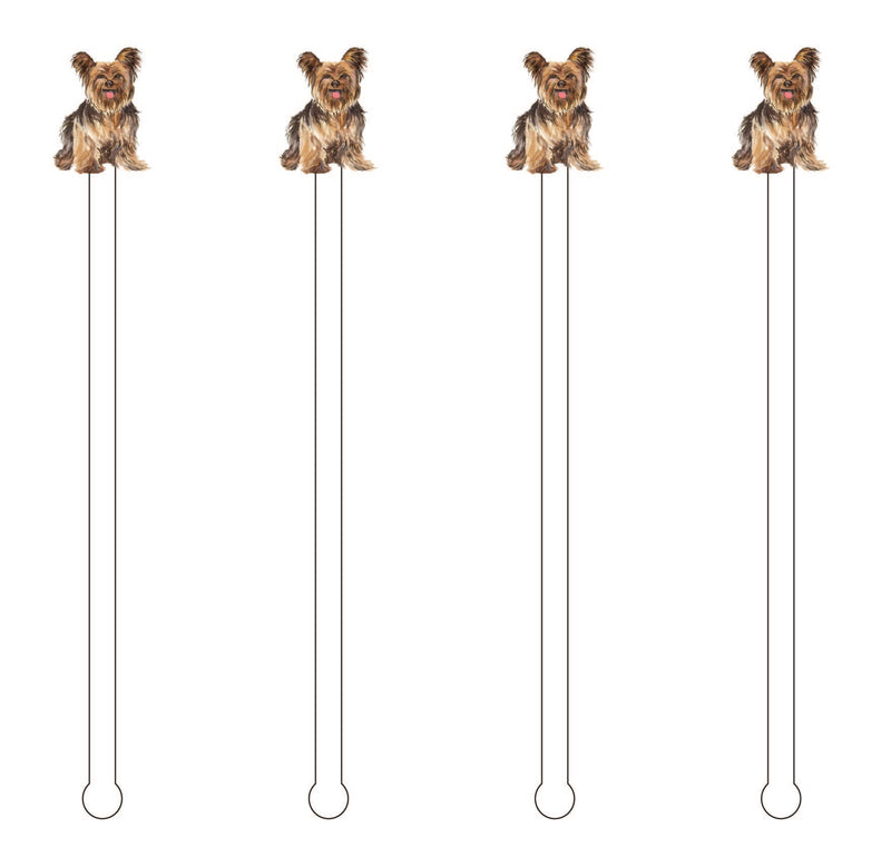 YORKIE MINIKIN ACRYLIC STIR STICKS