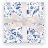 BLUE BIRDS DESIGNER GIFT WRAP ROLL