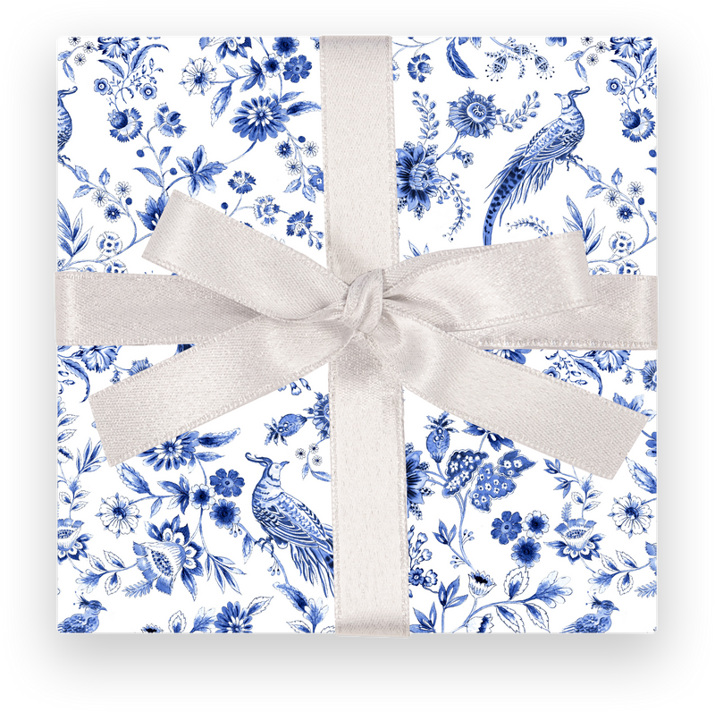 BLUE BIRDS DESIGNER GIFT WRAP ROLL