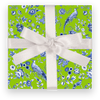BLUE BIRDS & LIME DESIGNER GIFT WRAP ROLL