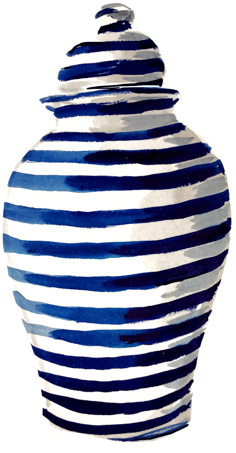 BLUE & WHITE GINGER JAR SHATTER STICK BUNDLE*