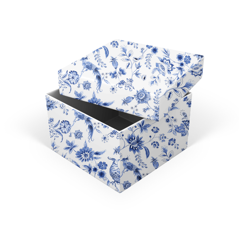 BLUE BIRDS TWO-PIECE DESIGNER GIFT BOX*