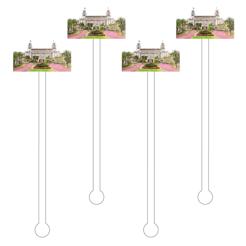 THE BREAKERS RESORT FLORIDA ACRYLIC STIR STICKS