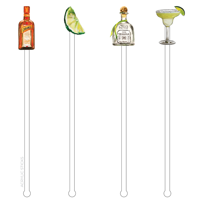 MAKE ME A MARGARITA 'BUBBLY'S' ACRYLIC DRINK MARKERS