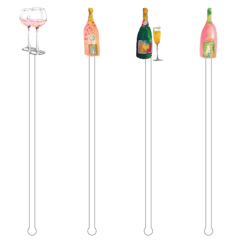 BUBBLES 'BUBBLY'S' ACRYLIC DRINK MARKERS