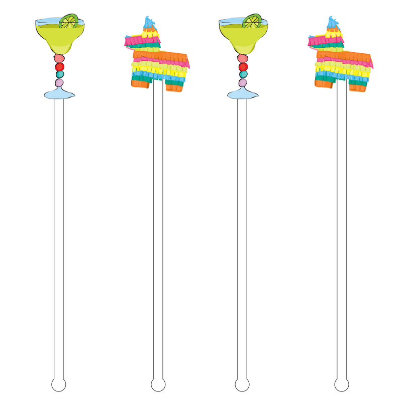 ACRYLIC STICKS X SCD LET'S FIESTA 'BUBBLY'S' ACRYLIC DRINK MARKERS*