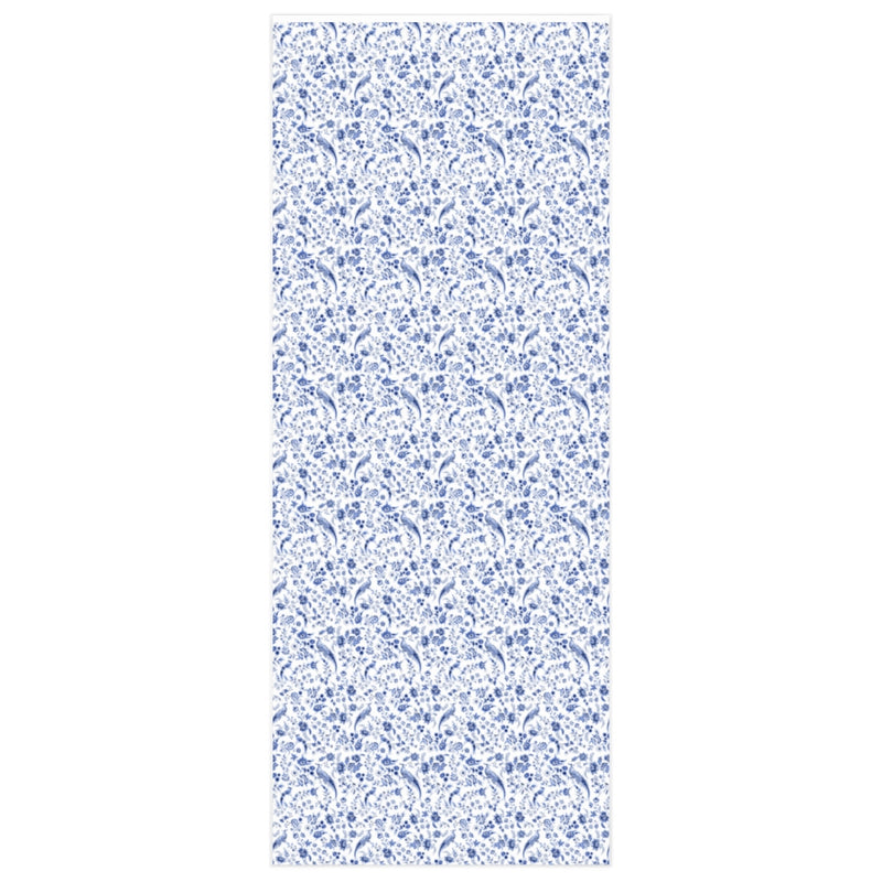 BLUE BIRDS DESIGNER GIFT WRAP ROLL