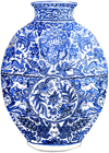 BLUE & WHITE GINGER JAR SHATTER STICK BUNDLE*