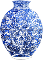 BLUE & WHITE GINGER JAR SHATTER STICK BUNDLE*