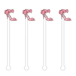 PINK STILETTO ACRYLIC STIR STICKS