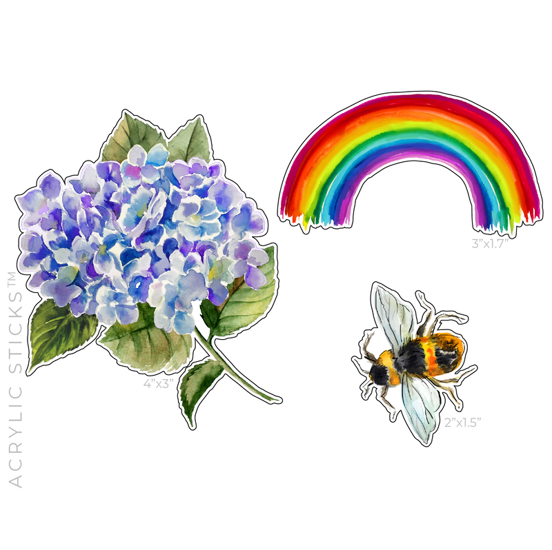 SPRINGTIME ACRYLIC FLAT LAY ACCESSORY COMBO