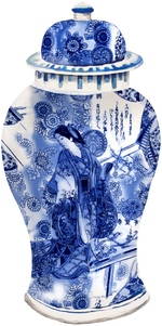 BLUE & WHITE GINGER JAR SHATTER STICK BUNDLE*