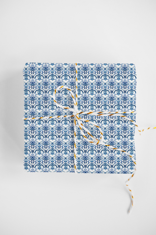 MEDITERRANEAN TILE DESIGNER GIFT WRAP ROLL