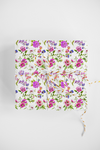 PRETTY SPRING FLOWERS DESIGNER GIFT WRAP ROLL