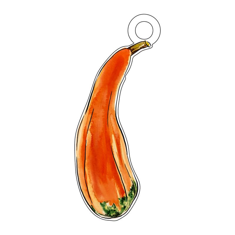 SUMMER GOURD ACRYLIC GIFT TAG