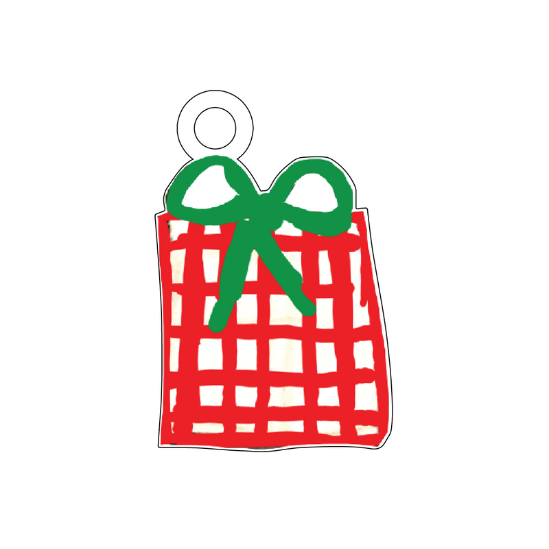 PREPPY PRESENT ACRYLIC GIFT TAG