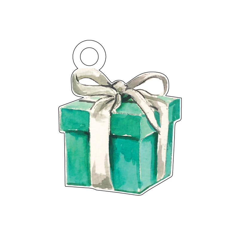 TIFFANY BOX ACRYLIC GIFT TAG
