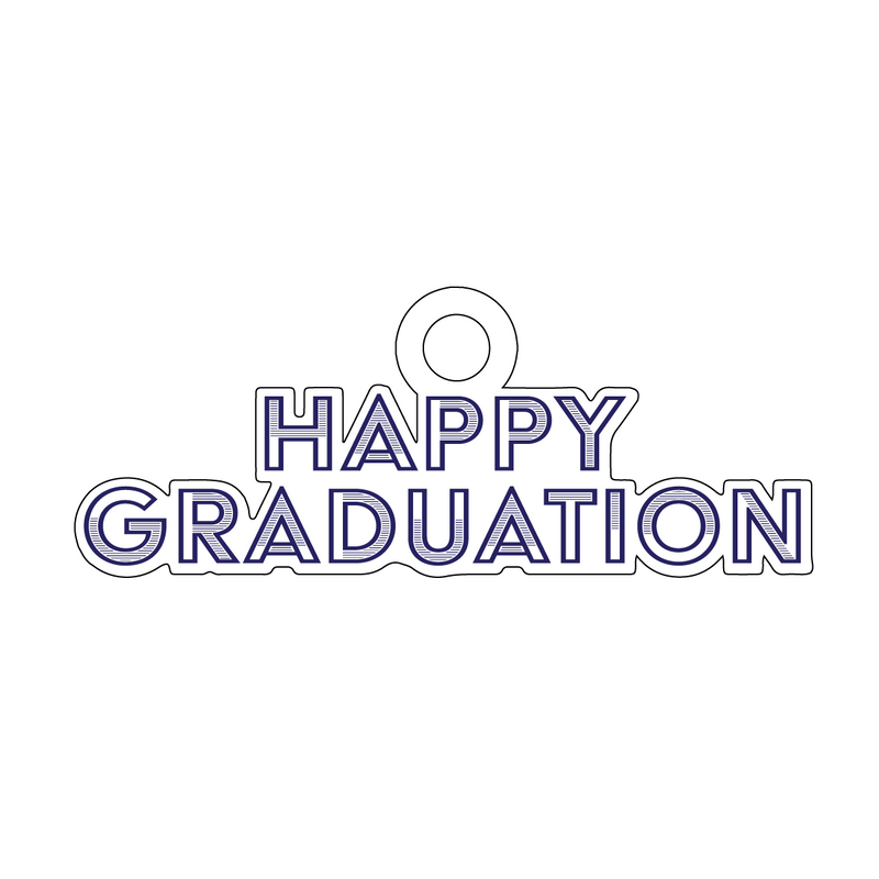 HAPPY GRADUATION ACRYLIC GIFT TAG