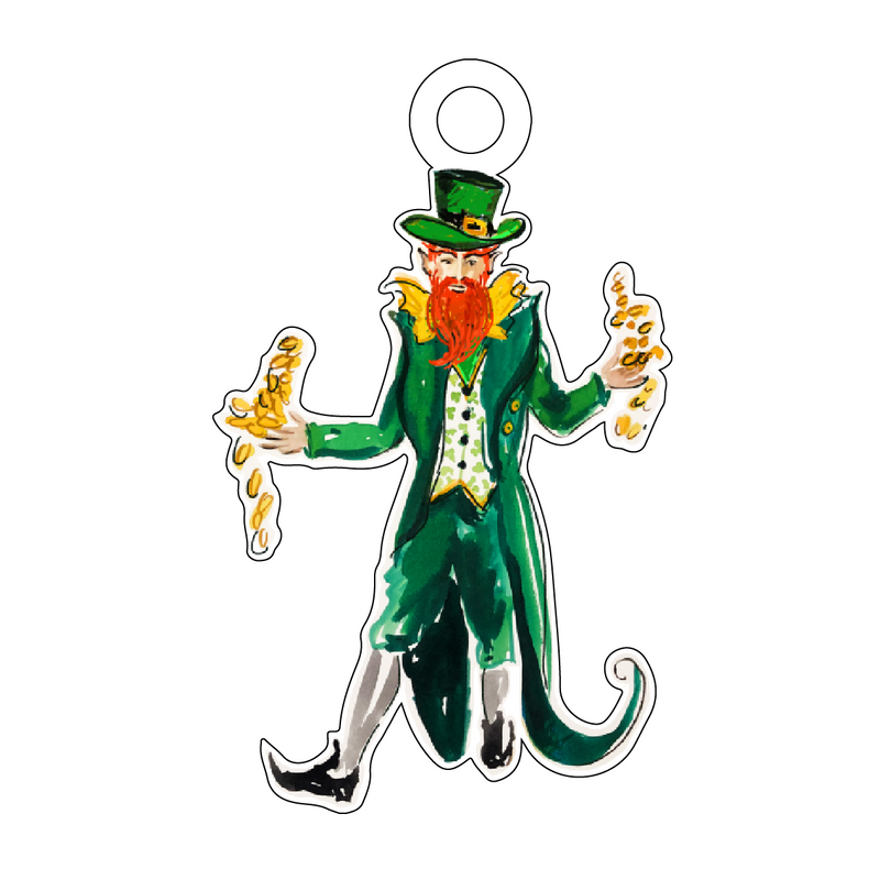 LEPRECHAUN ACRYLIC GIFT TAG