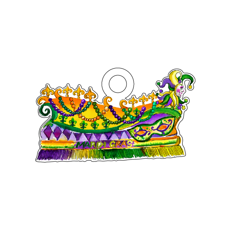 FLEUR DI LIS FLOAT ACRYLIC GIFT TAG
