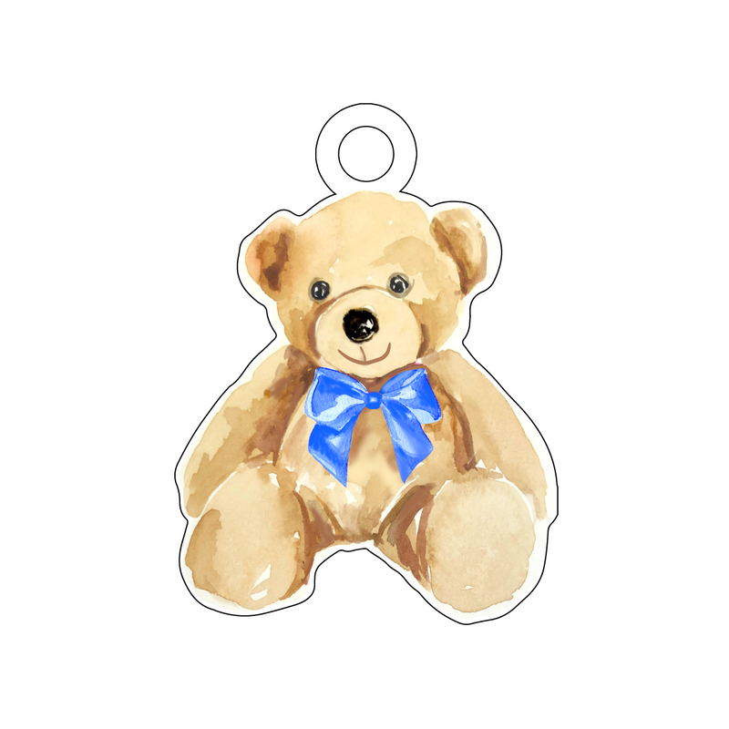 IT'S A BOY TEDDY BEAR ACRYLIC GIFT TAG
