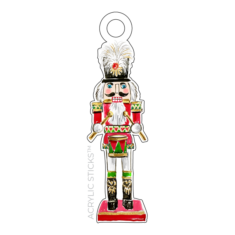 STAN THE NUTCRACKER ACRYLIC GIFT TAG