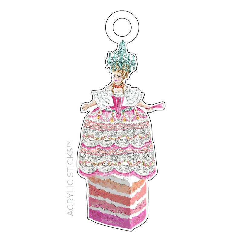 DARLING, LET THEM EAT CAKE ACRYLIC GIFT TAG