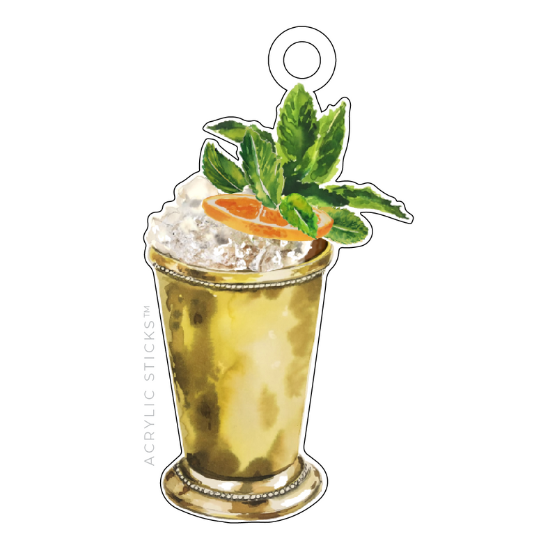 MINT JULEP ACRYLIC GIFT TAG