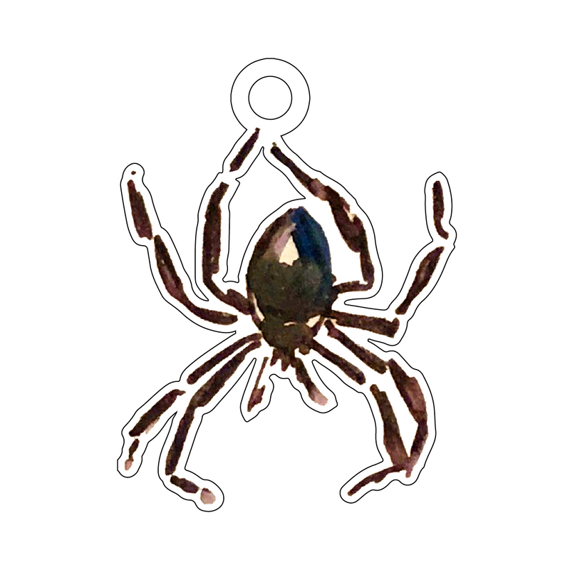 BLACK WIDOW ACRYLIC GIFT TAG