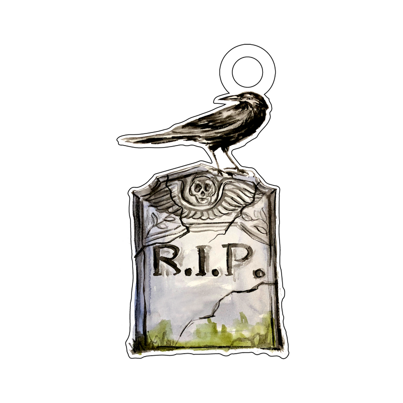 HEADSTONE ACRYLIC GIFT TAG