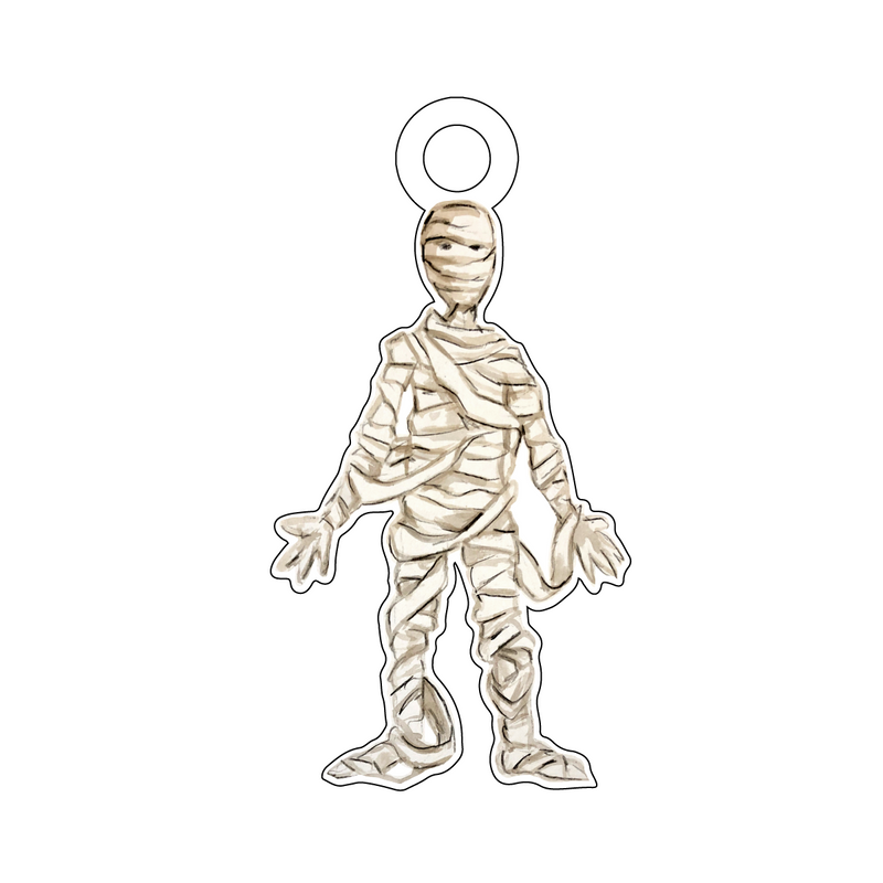 MUMMY ACRYLIC GIFT TAG