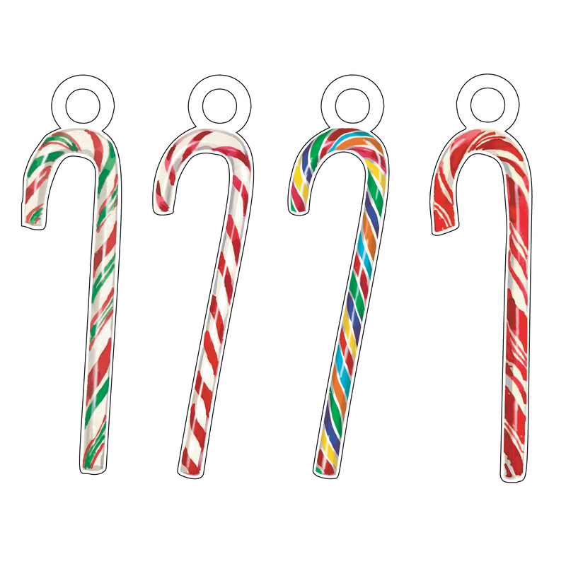 CANDY CANES ACRYLIC GIFT TAG COMBO